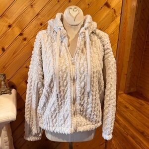 No Boundaries Cream Teddy Jacket